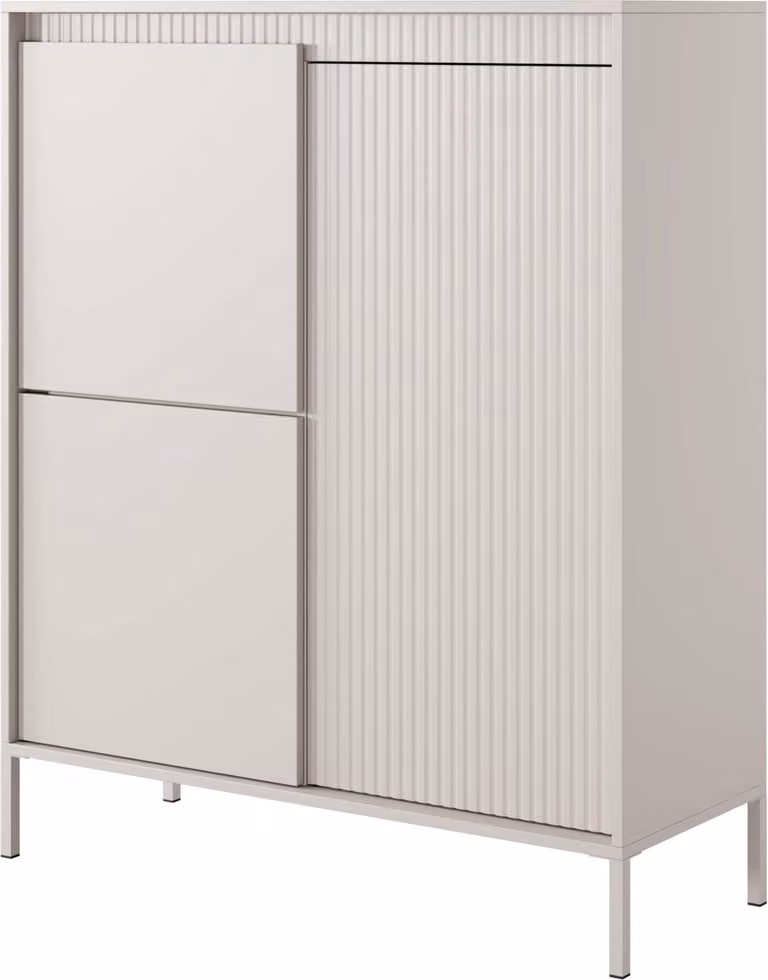 Credenza FURNLUX Sensation White 103cm / Colore principale: Beige / Dimensioni: 103 x 123 x 39 cm