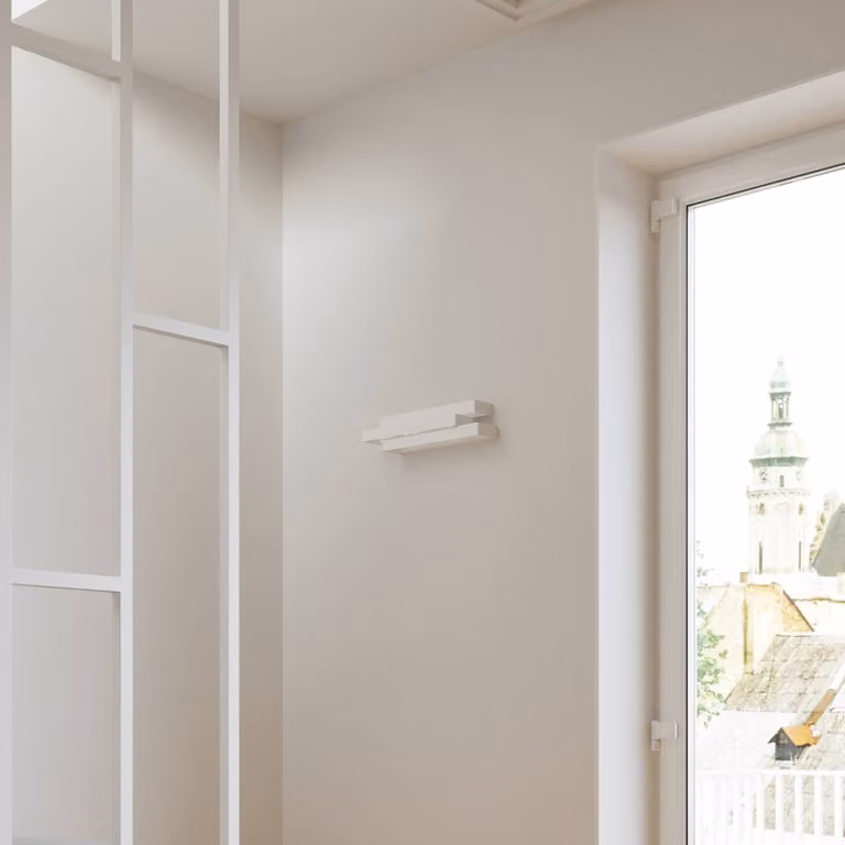 Applique da parete Marcellus SOLLUX LIGHTING, dimmerabile, Bianco / Opale, Soggiorno / Sala da pranzo, Metallo, Moderno, Applique