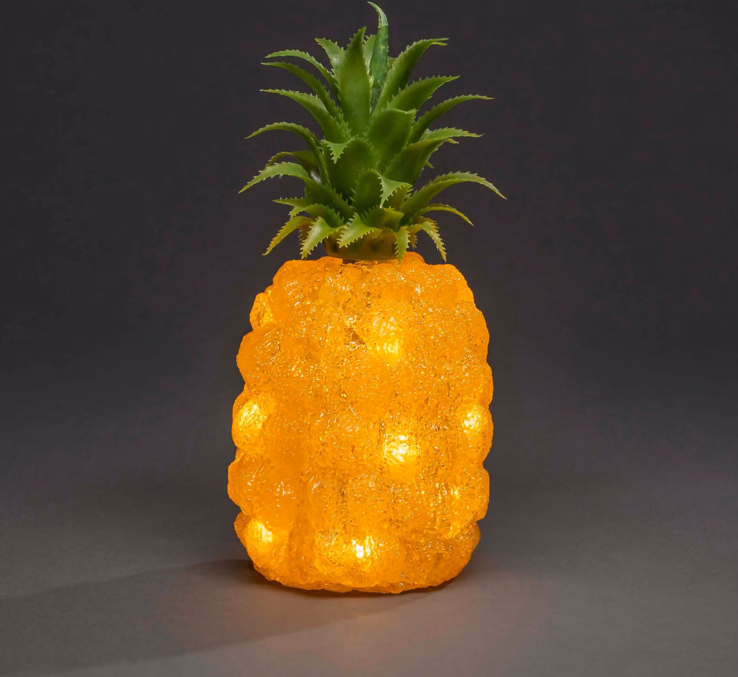 Konstsmide - Ananas LED in acrilico, 16 diodi bianco caldo, 24 trasformatore per esterni, cavo bianco