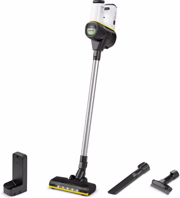 Aspirapolvere senza fili Karcher VC 6 Cordless bianco con tecnologia bagless e filtro HEPA