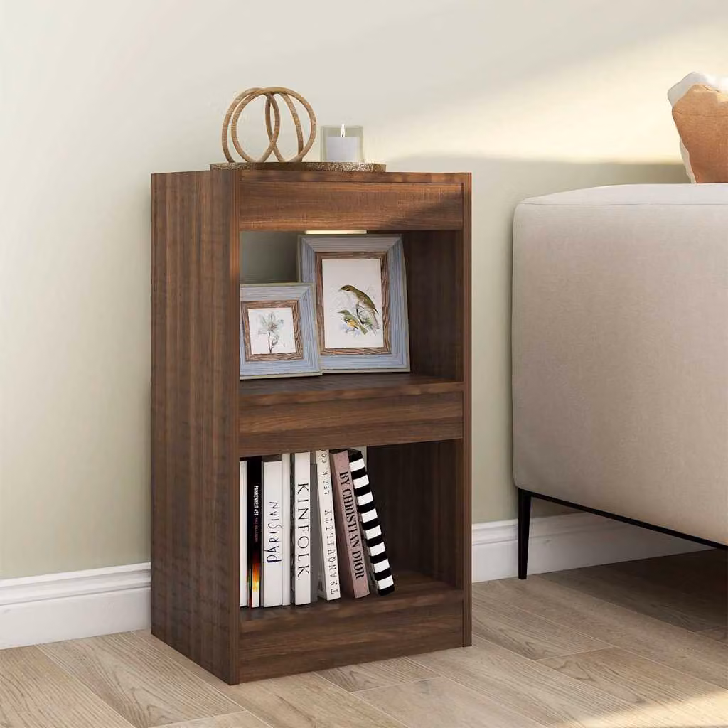 Libreria divisorio vidaXL in legno Rovere Marrone L 40 cm, P 30 cm, H 72 cm