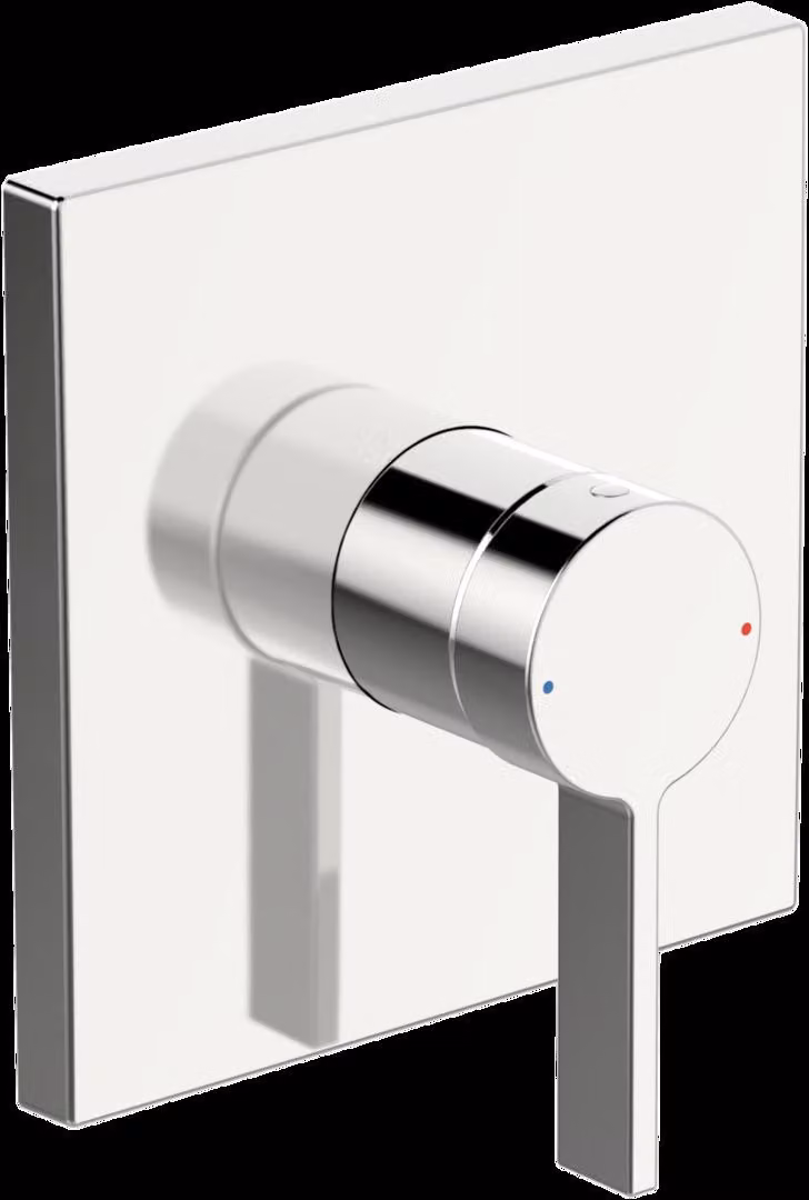 HANSA HANSALOFT robinetterie de douche, set de finition, encastré, rosace carrée, chrome, 87629003, 87629003