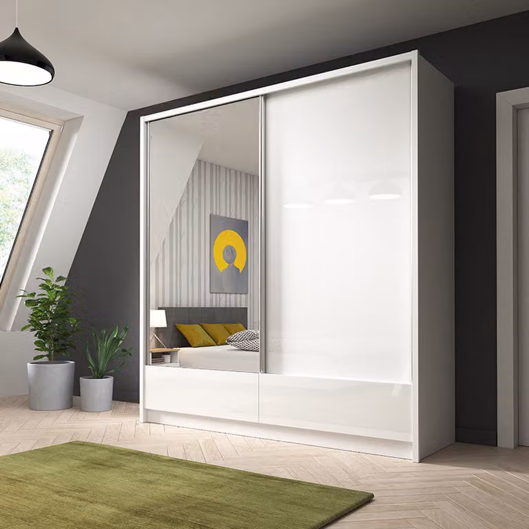 Garderobe Aufbewahrung 200cm Regal Schrank Archiv Schiebetüren Schiebetüren Büro