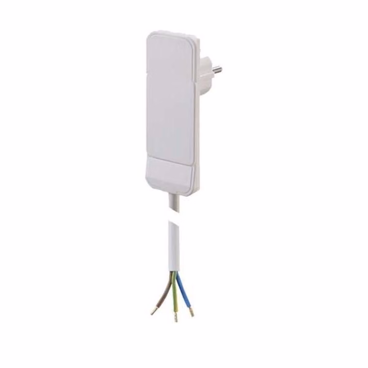 BACHMANN Spina piatta CEE7/7 bianco, 1,5m 10cm AEH