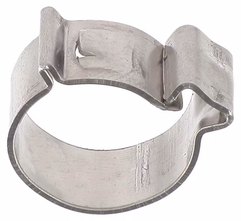 Collana con chiusura a clip, diametro 10 mm, larghezza 7 mm, confezione da 2 pezzi