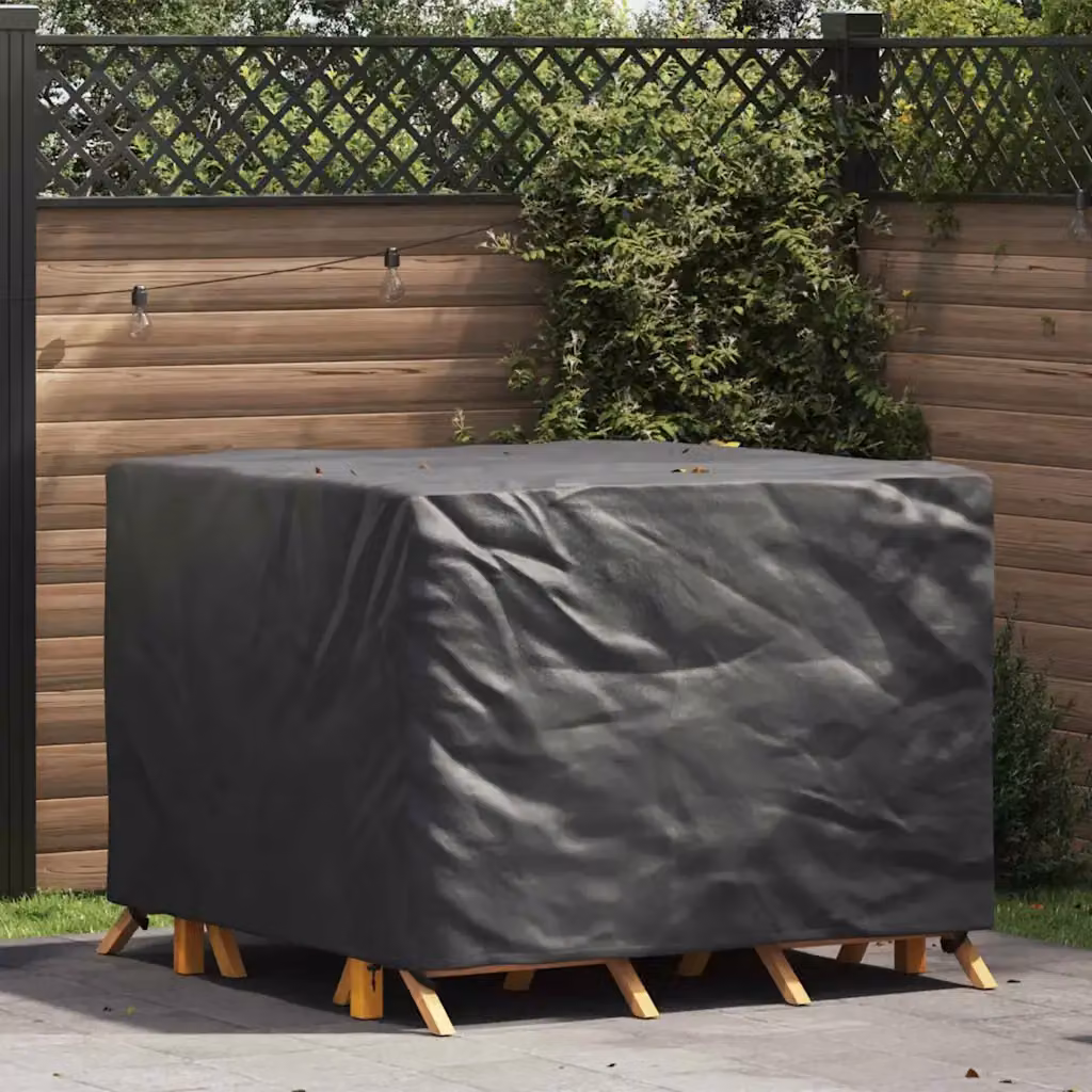 Copertura per mobili vidaXL in tessuto Oxford 210D, Nero, L 125 x P 125 x H 74 cm