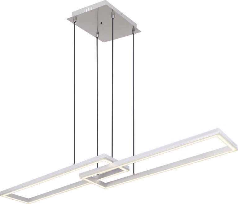 Globo Lighting lampada a sospensione in metallo grigio argento, LED