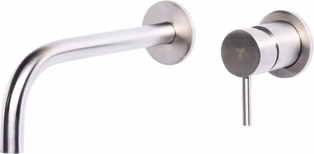 Rubinetto Miscelatore Monocomando Lavabo ad Incasso in Acciaio Inox Satinato Nilo