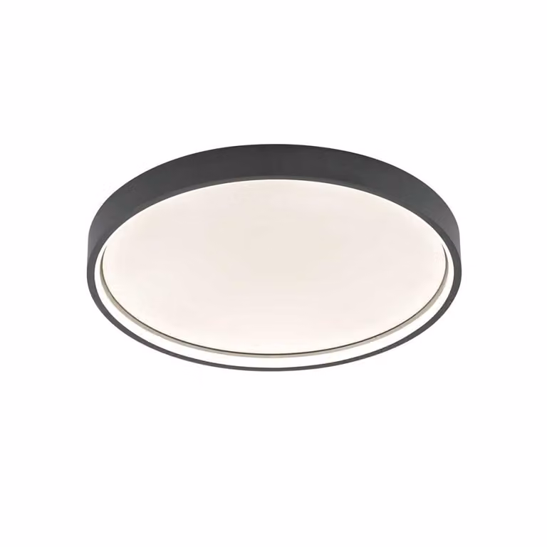 Plafoniera LED, grigio scuro, dimmer a 3 livelli, P 45 cm