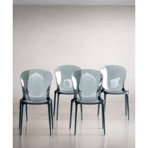 Sedia in policarbonato Crystal - Stones