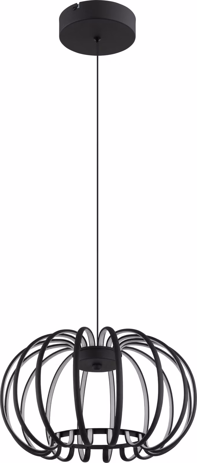 GLOBO Illuminazione lampada a sospensione RIBBON DH 40x120 cm nero sospensione
