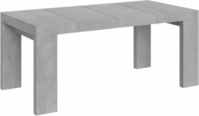 Tavolo allungabile Roxell Premium moderno in MDF laminato colore grigio L: 140-400 cm, P: 90 cm