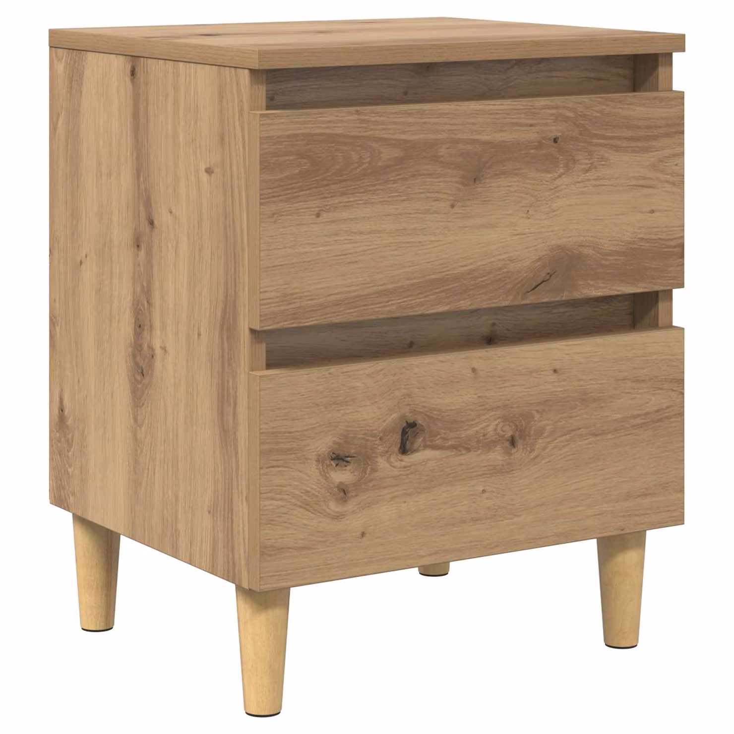 Armadietto per letto vidaXL in legno Rovere marrone L: 40 cm, P: 35 cm, H: 50 cm