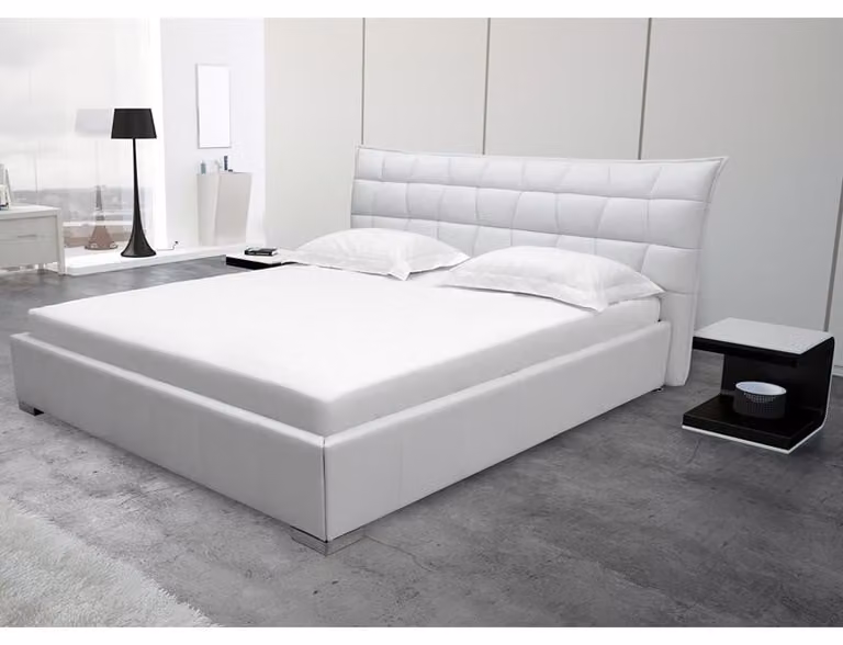 Leder Design Bett Doppel Betten Luxus Ehe Modernes Hotel Gestell Schlaf Zimmer
