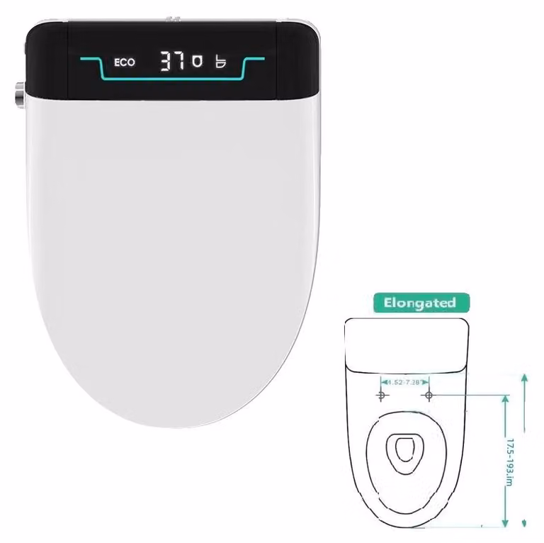 Sedile per WC intelligente, apertura automatica, telecomando, modello L9-V, spina di tipo europeo