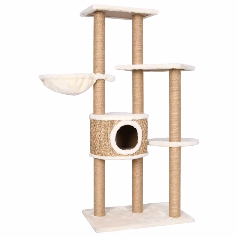 vidaXL Tiragraffi per gatti 126 cm in erba di mare