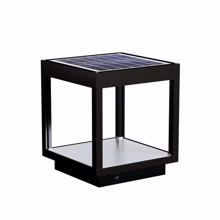 Lanterna Visor Solare a Led da 3,5w a batteria, IP54 Nero