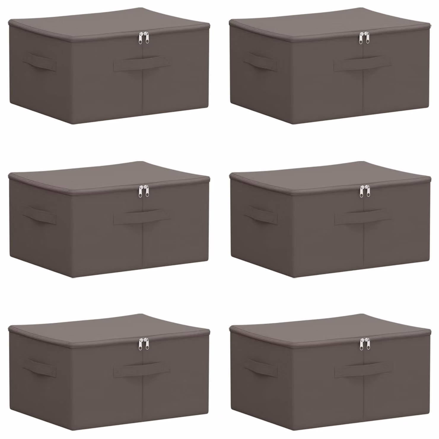 Scatola di Stoccaggio 6 pcs Grigio 50 x 30 x 25 cm