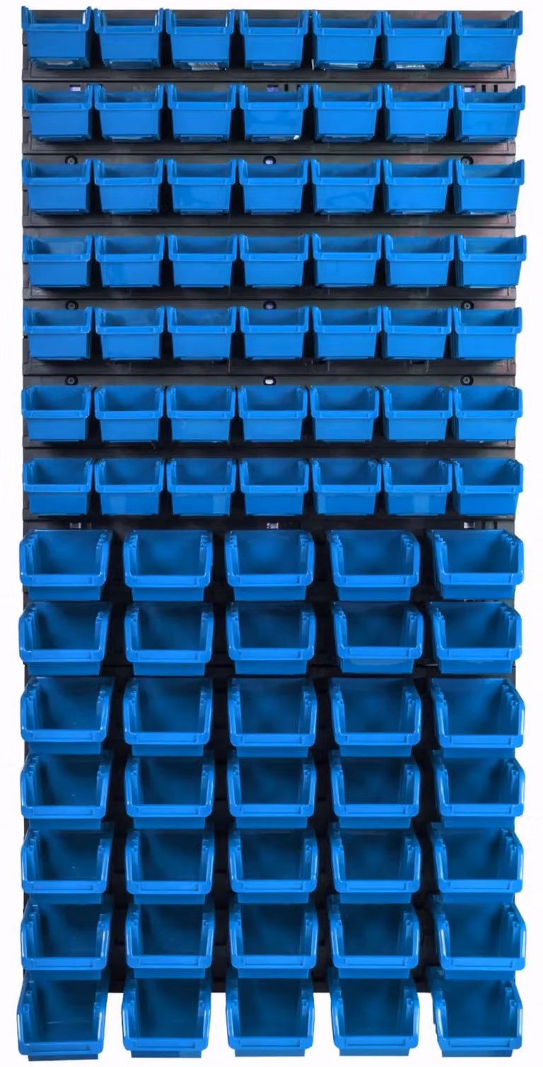 Pannello portattrezzi per il garage - 84 scomparti