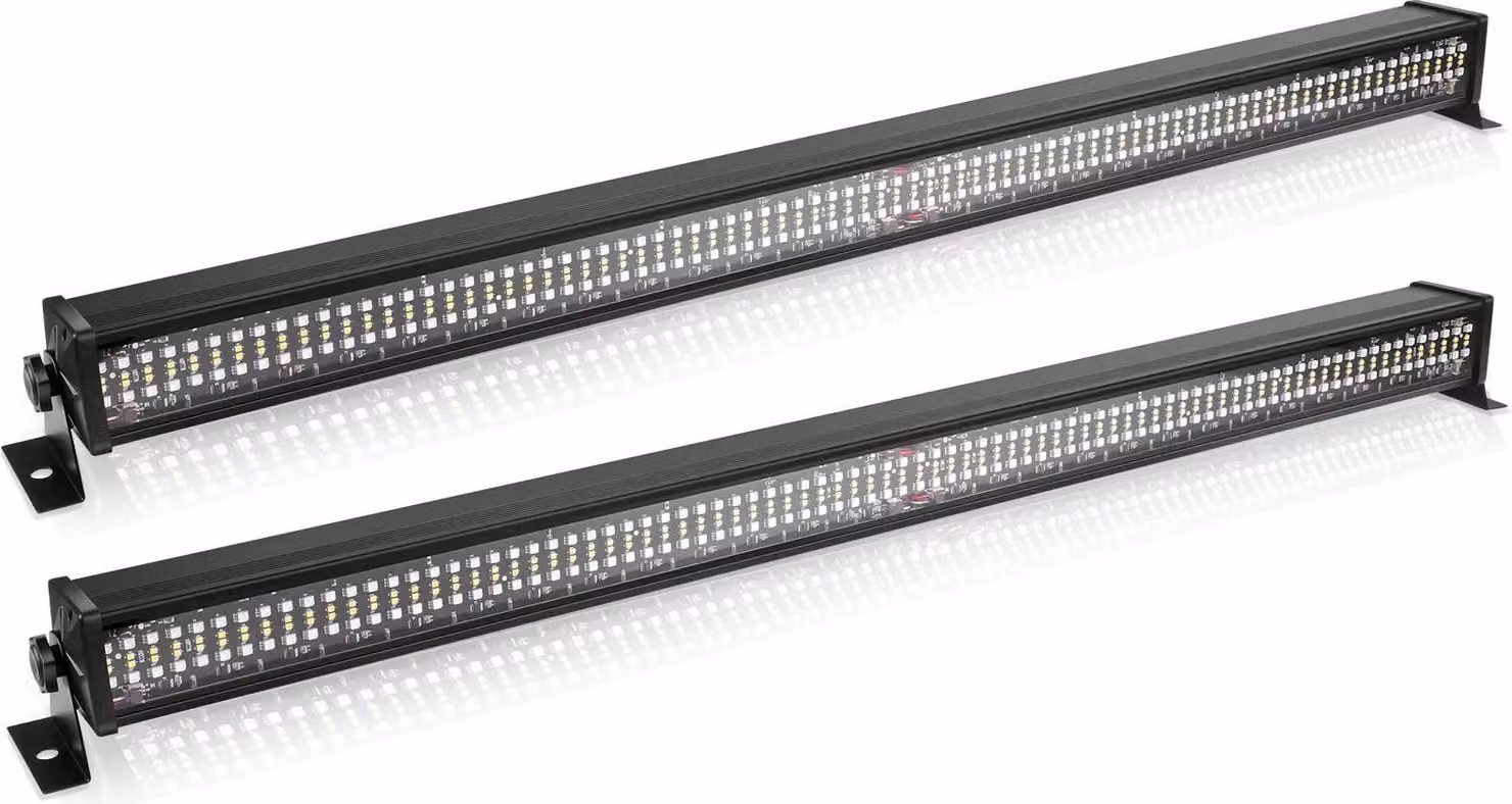 Faretto da palco, 80W RGBW, controllo DMX, 2 unità, spina UE