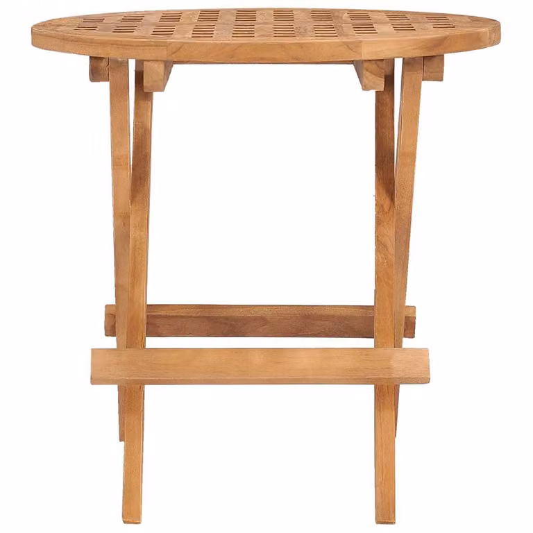 vidaXL Tavolo da giardino pieghevole 50x50x50 cm in legno massiccio di teak