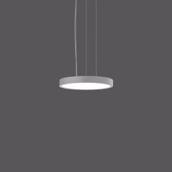 RZB Triona round, LED, 3000 K, 6900 lm, IP20, argento