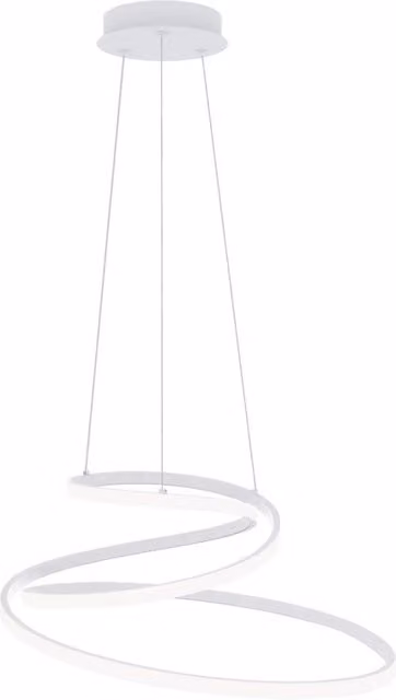 Lampadario LED sospeso Coaster bianco con 3 temperature di colore, 8000 lumen, design moderno rettangolare in alluminio e silicone