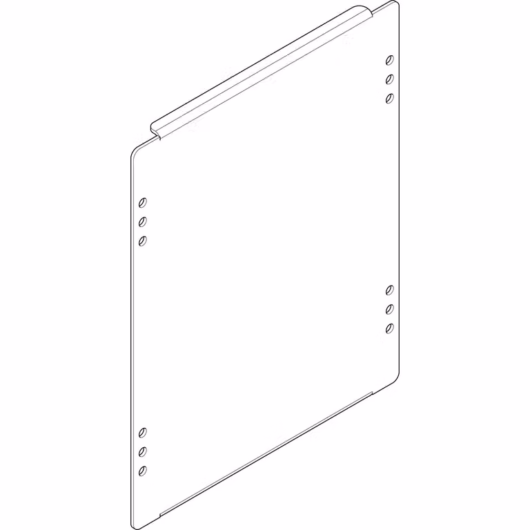 Piastra di montaggio ABN 200x250 mm 1FB/2RE_5 per il montaggio tra profili portanti (5 pezzi) FM12N5