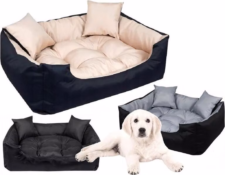 Cuccia per cani ECCO 75x65 cm impermeabile beige