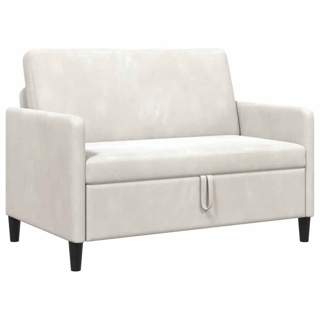 Divano moderno con contenitore beige vidaXL L/P/H: 122 x 78 x 87 cm – 2