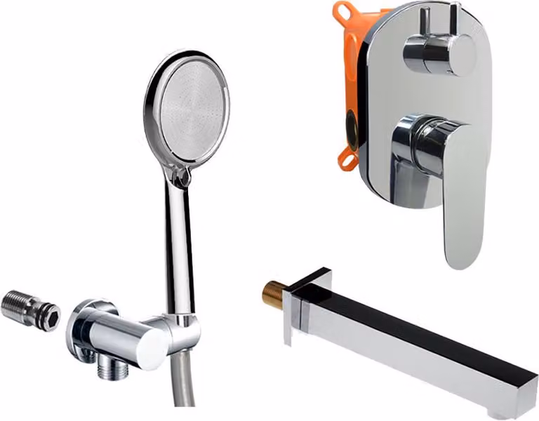 Set vasca Mereo con rubinetto a due vie - CB650VV1