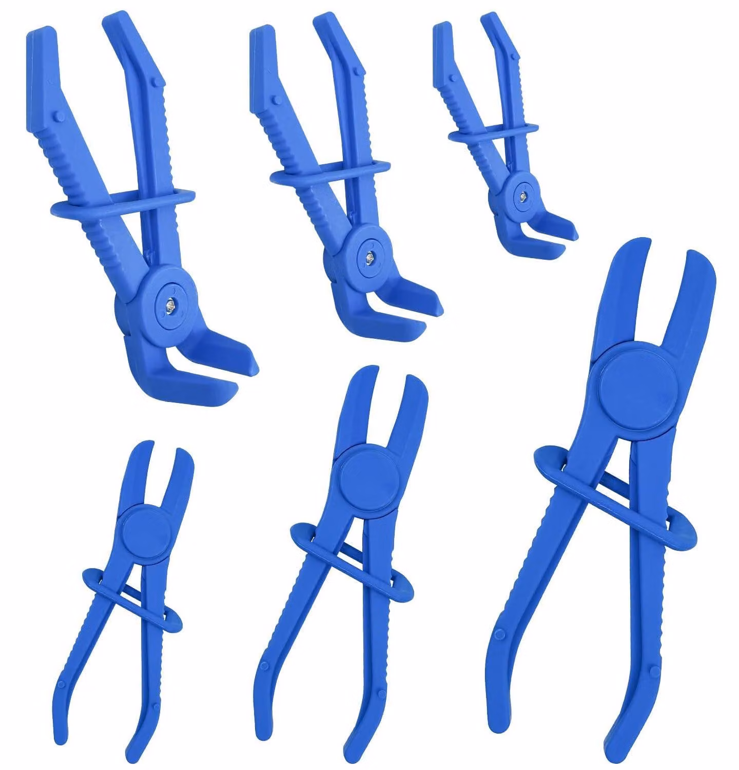 Set di 6 fascette stringitubo e pinze per auto, con fascette di diverse dimensioni