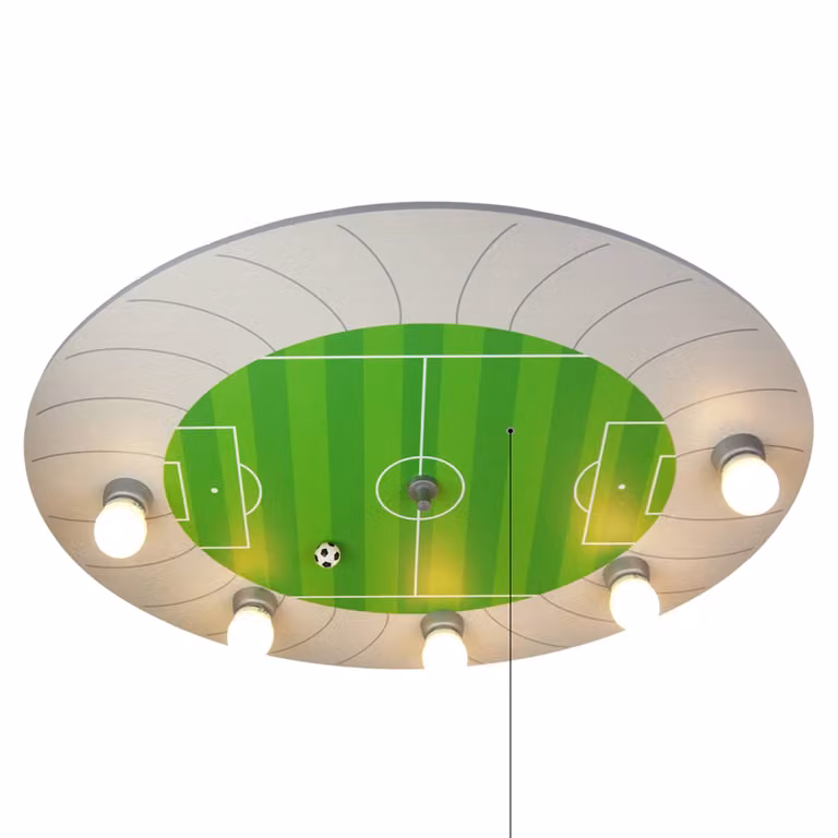 Niermann Standby Plafoniera FUßBALLSTADION, Verde, Cameretta, Legno, Plafoniera