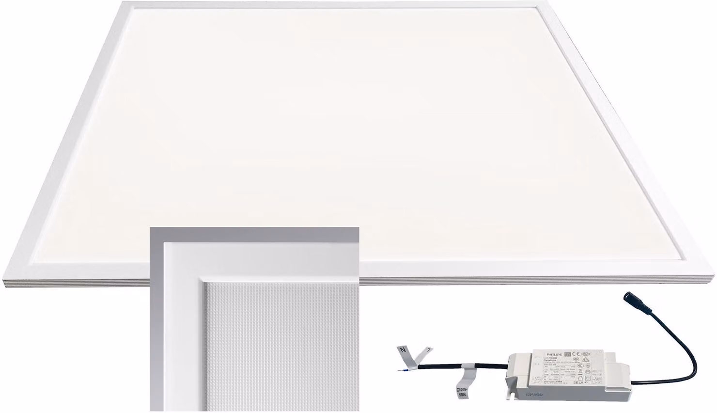 Pannello luminoso LED neutrow 62x62cm, 4000K, 40W, 4000lm, UGR16