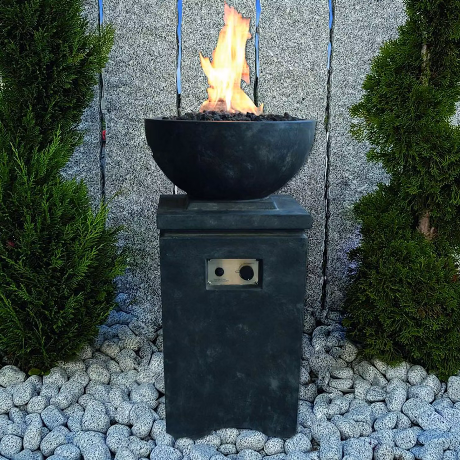 MODENO Gasfeuerstelle Kupe ca. 53x53xH97 cm