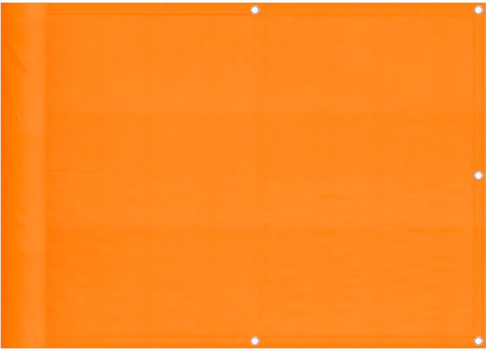 Paravento da Balcone Arancione 75x800 cm 100% Poliestere Oxford
