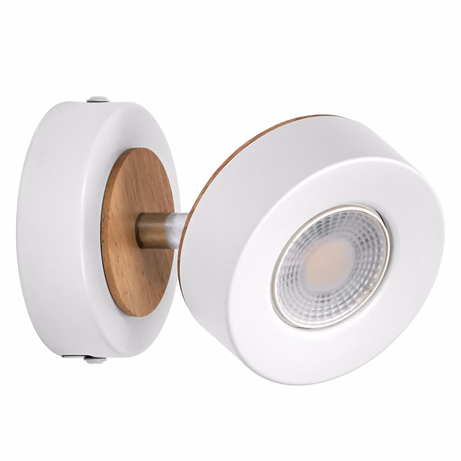 LEDVANCE DECOR SPOT PLUTO, 4,8W, 300lm, bianco, faretto, teste regolabili, versatile, faretto per interni, colore della luce bianco caldo, ottica di alta qualità, facile installazione