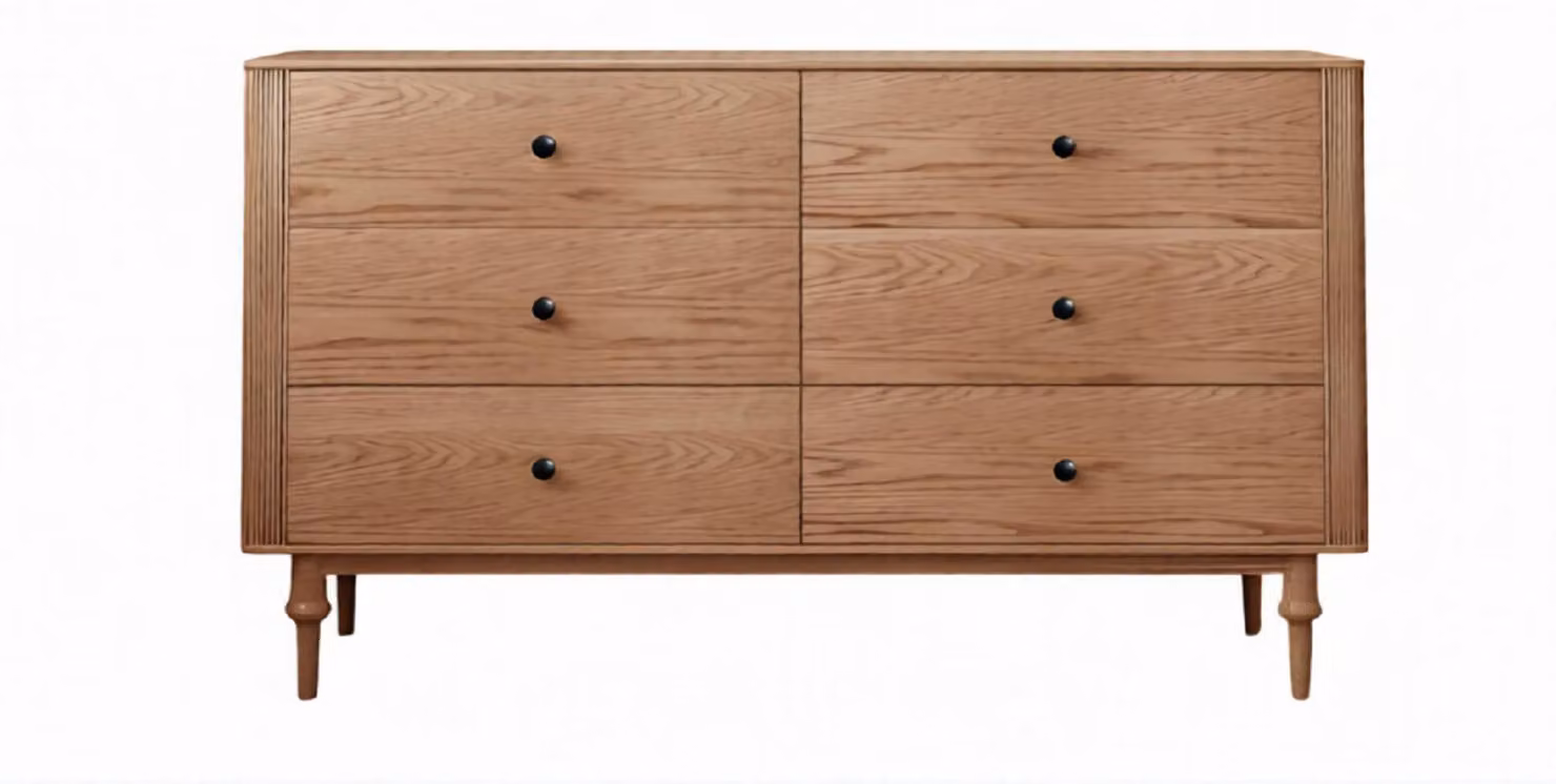 Grande cassettiera a 6 cassetti, credenza esclusiva, mobili in legno per il soggiorno