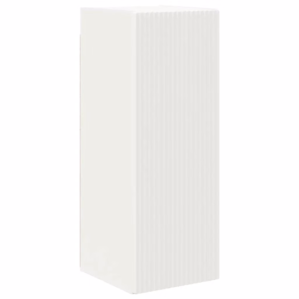Mobile TV da parete moderno in legno composito bianco stile minimalista L/P/H: 80 x 30 x 30 cm