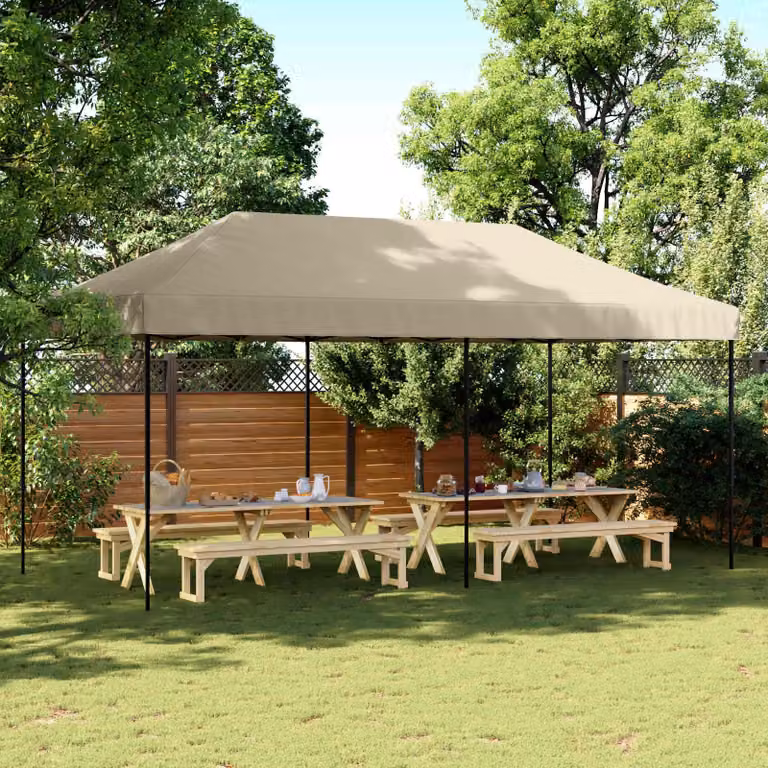 Maison Exclusive - Tenda per feste, dimensioni 292 x 580 x 315 cm, colore beige, tessuto Oxford