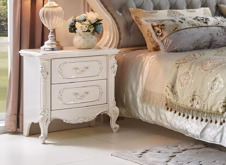 Design Nacht Tisch Konsole Beistell Konsolen Tische Schlaf Zimmer Luxus Echtholz