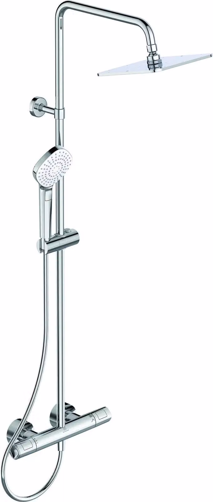 Sistema doccia Ideal Standard Ceratherm100 con termostato, flessibile doccia 1750 mm, cromato, 1 pz.