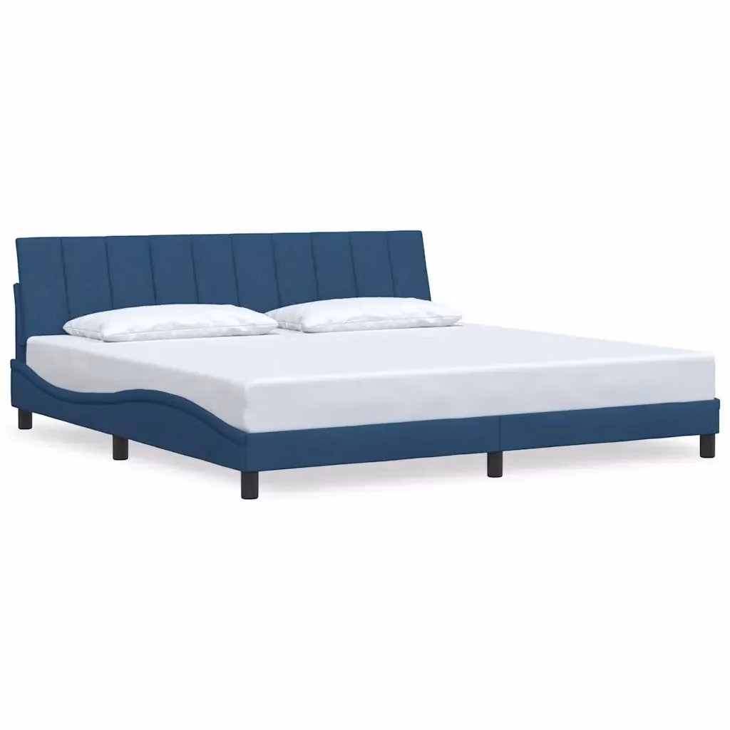 Giroletto senza materasso Hanko vidaXL in tessuto blu L 200 x P 200 cm – 2