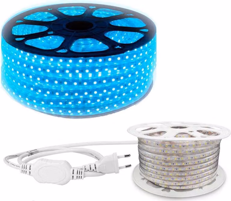 Striscia LED blu da 25 m con 60 LED SMD 5050 al metro - IP65 per interni ed esterni