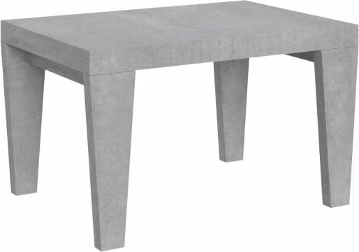 Tavolo allungabile moderno Itamoby Spimbo colore grigio con finitura cemento L: 90-224 cm, P: 120 cm, H: 77 cm – 1
