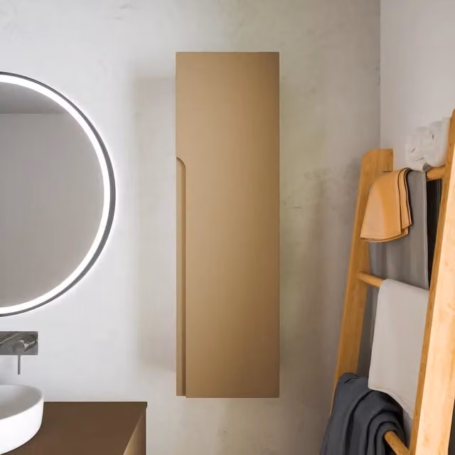 Colonna bagno sospesa Ardenne sabbia opaco reversibile Altezza: 100 cm