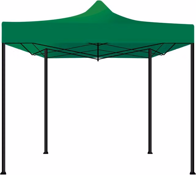 Gazebo da giardino pieghevole Frankystar impermeabile verde L/P: 300 x 300 cm, H: 320 cm