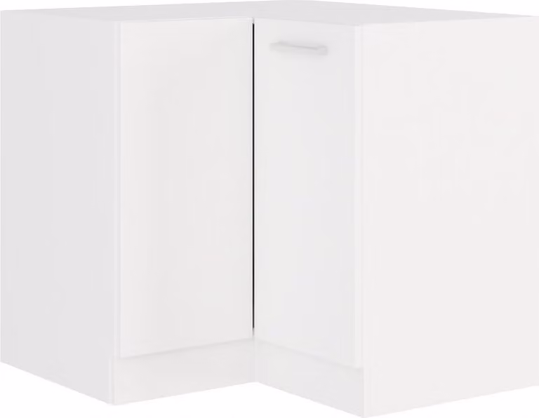 Armadietto inferiore ad angolo EDISA - 89x89 cm, bianco