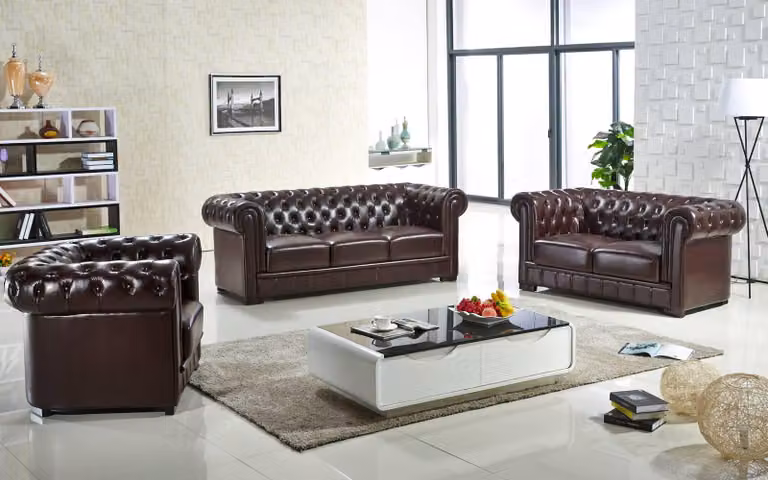 Sofagarnitur 321 Sitzer Set Sofa Polster Couch Leder Relax Wohnzimmerset sofas