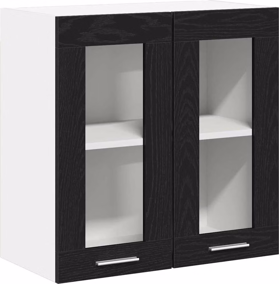 Armadio pensile Rovere Nero 60 x 31 x 60 cm Legno multistrato
